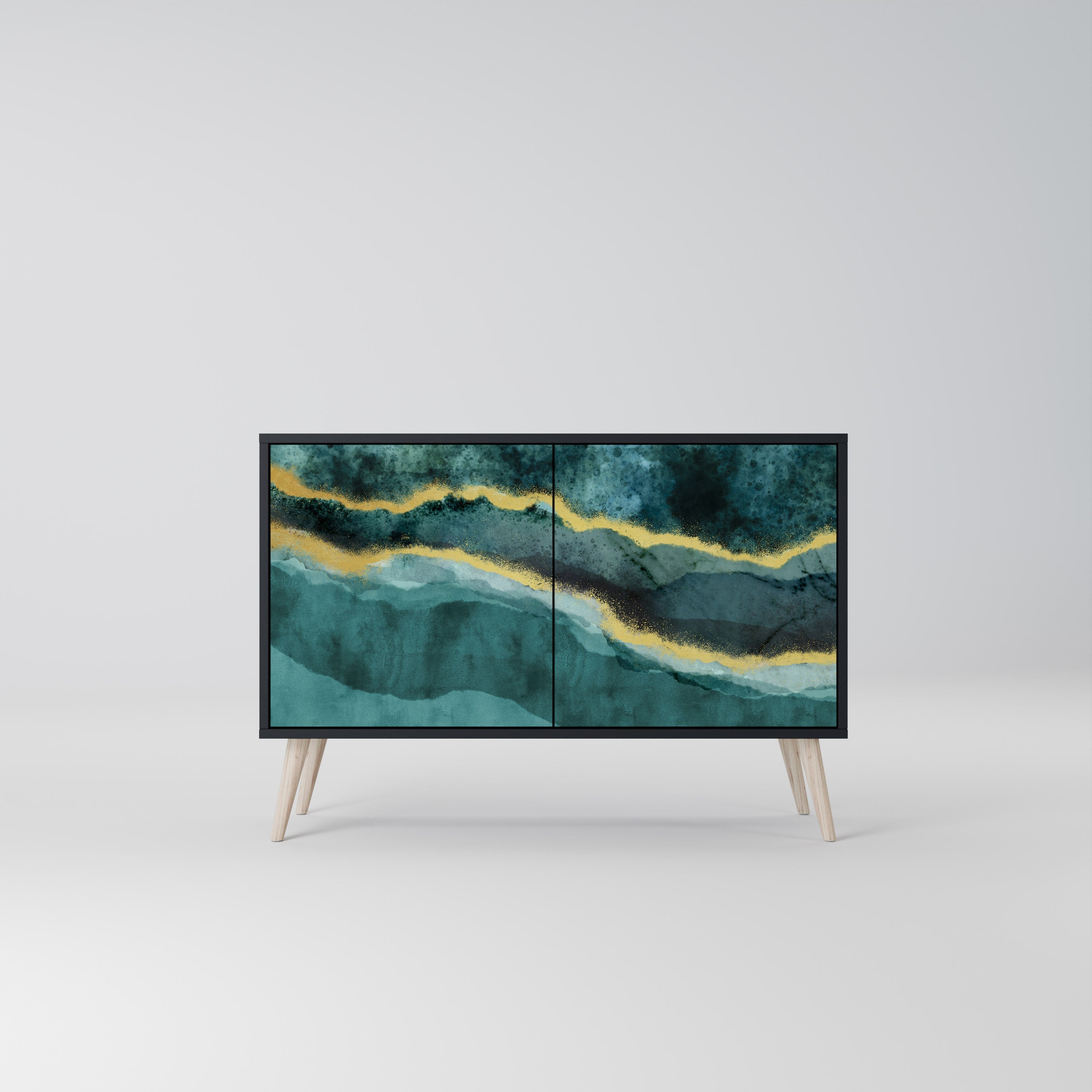 GOLDRUSH ODYSSEY 2-Door Sideboard in Black Finish