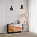 SANDHILLS SPLENDOUR Sideboard mit 2 Türen in Schwarz
