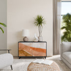 SANDHILLS SPLENDOUR Sideboard mit 2 Türen in Schwarz