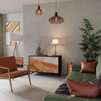 SANDHILLS SPLENDOUR Sideboard mit 2 Türen in Schwarz