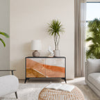 SANDHILLS SPLENDOUR Sideboard mit 2 Türen in Schwarz