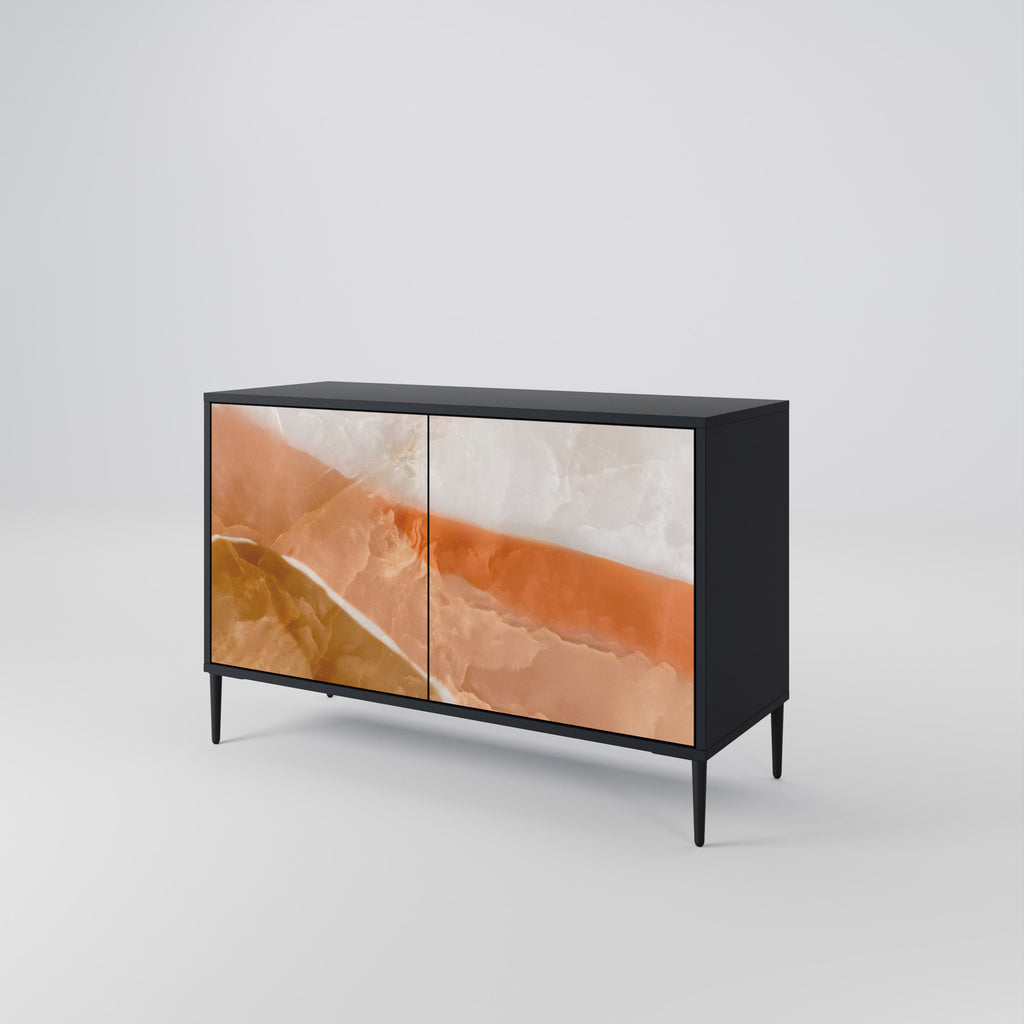 SANDHILLS SPLENDOUR Sideboard mit 2 Türen in Schwarz