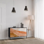 SANDHILLS SPLENDOUR Sideboard mit 2 Türen in Schwarz