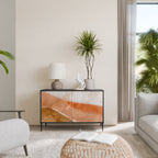 SANDHILLS SPLENDOUR Sideboard mit 2 Türen in Schwarz