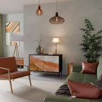 SANDHILLS SPLENDOUR Sideboard mit 2 Türen in Schwarz