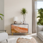 SANDHILLS SPLENDOUR Sideboard mit 2 Türen in Schwarz