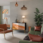 SANDHILLS SPLENDOUR Sideboard mit 2 Türen in Schwarz