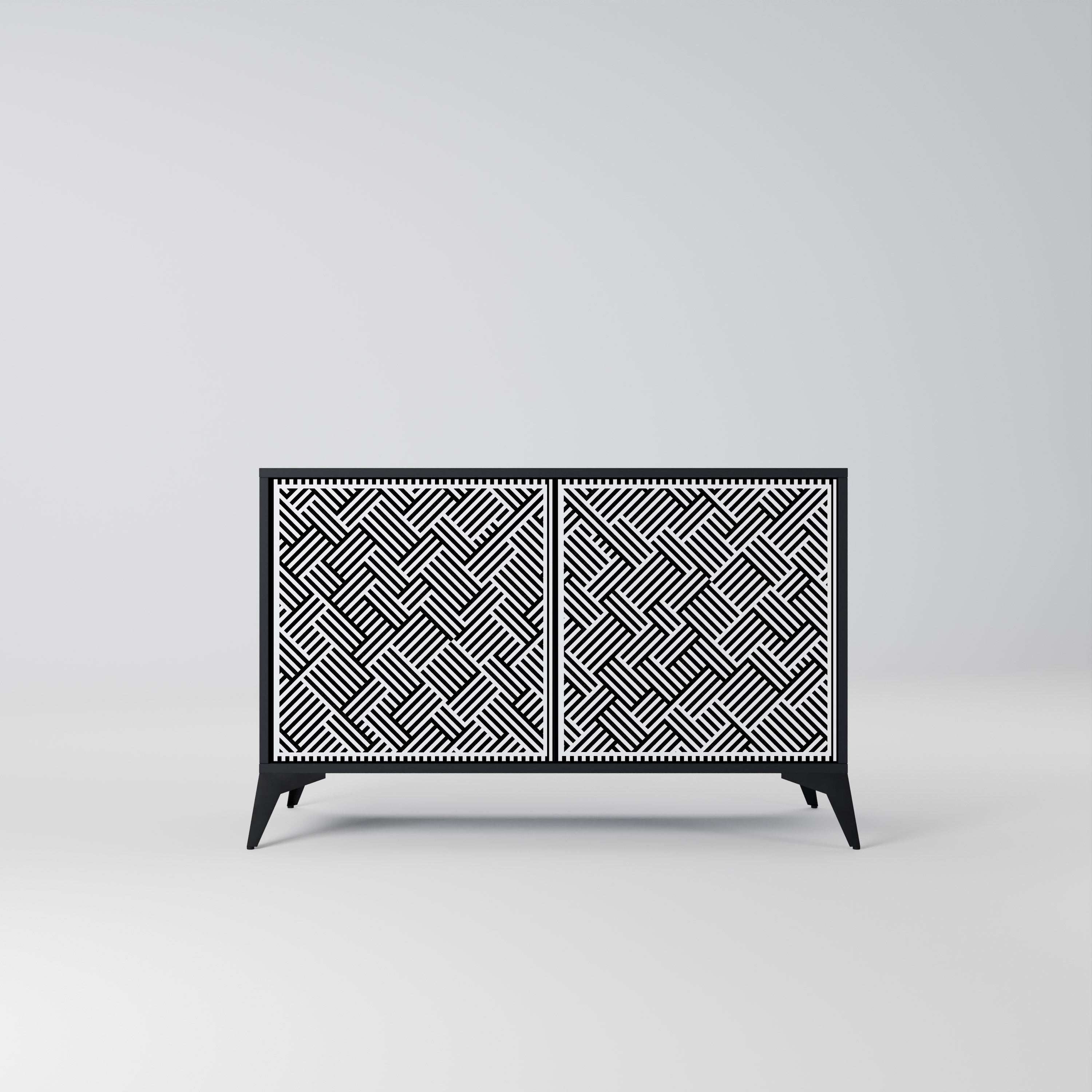 TEMPORARY SEQUENCE 2-Door Sideboard in Black Finish