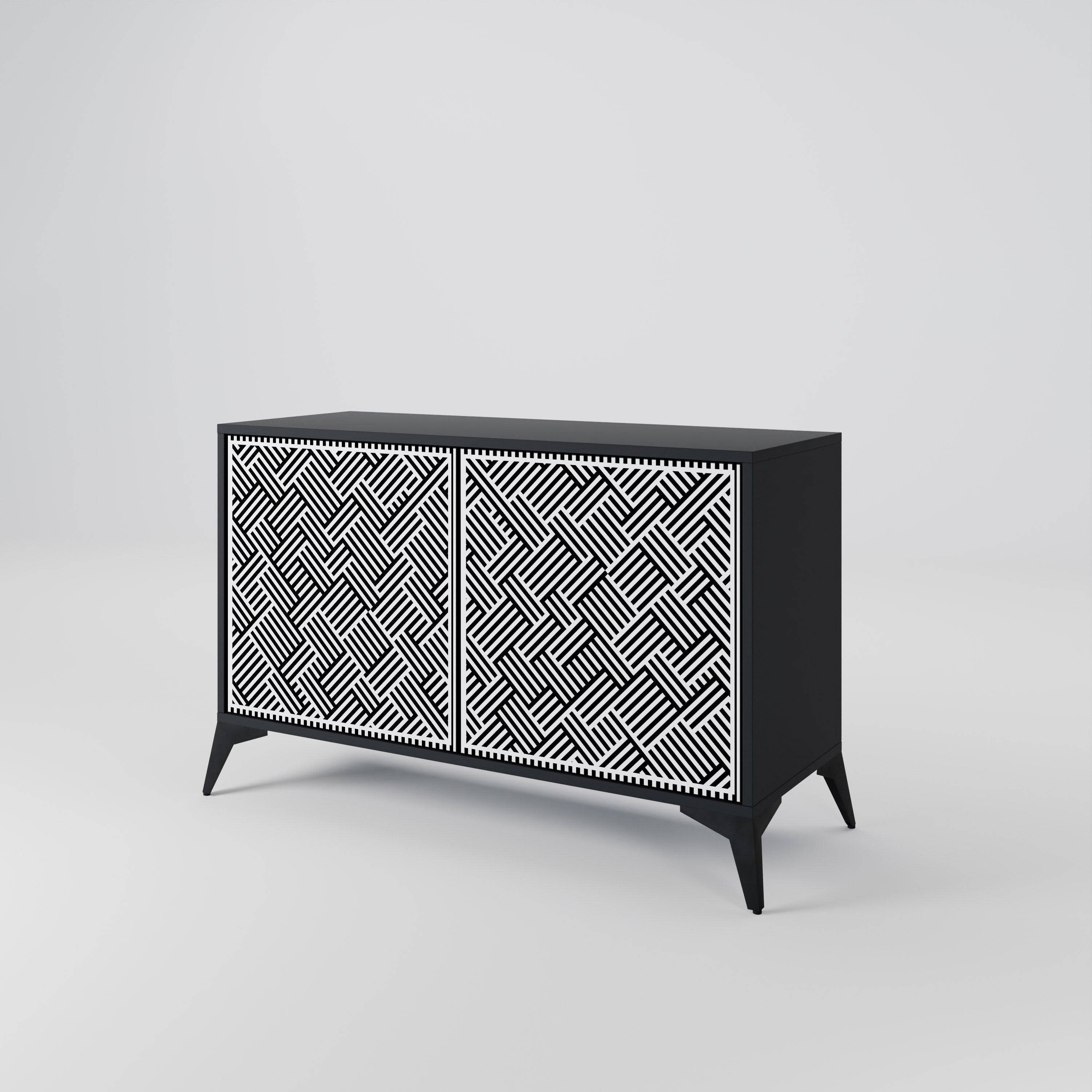 TEMPORARY SEQUENCE 2-Door Sideboard in Black Finish