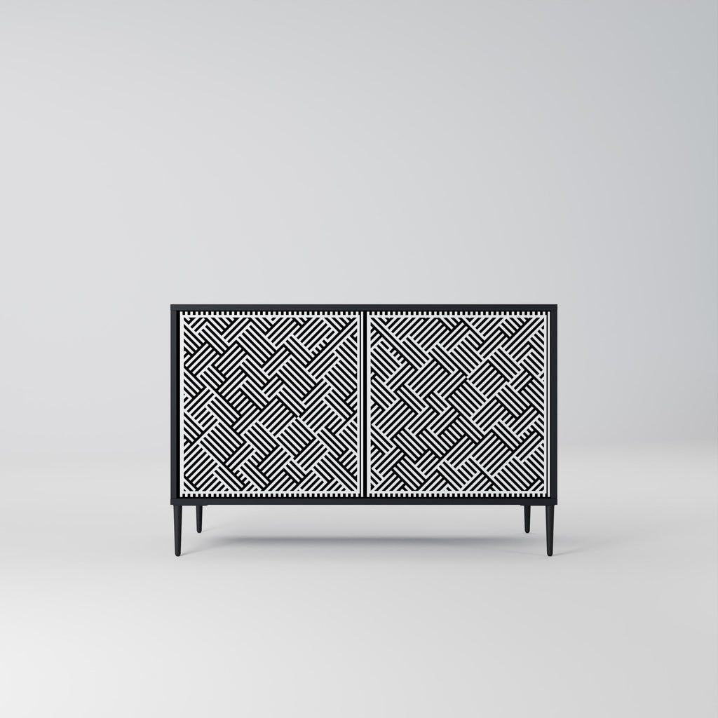 TEMPORARY SEQUENCE 2-Door Sideboard in Black Finish