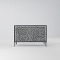 TEMPORARY SEQUENCE 2-Door Sideboard in Black Finish