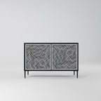TEMPORARY SEQUENCE 2-Door Sideboard in Black Finish