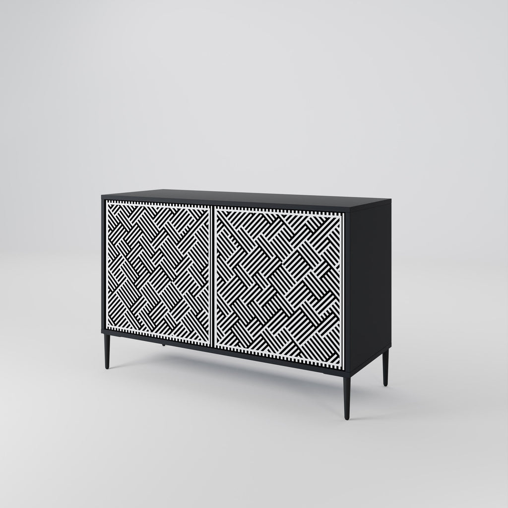 TEMPORARY SEQUENCE 2-Door Sideboard in Black Finish