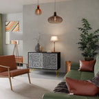 TEMPORARY SEQUENCE 2-Door Sideboard in Black Finish