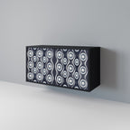 GRAPHITE EYES 2-Door Sideboard in Black Finish
