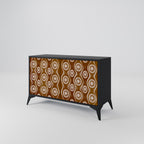 BROWN EYES Sideboard mit 2 Türen in Schwarz