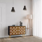 BROWN EYES Sideboard mit 2 Türen in Schwarz