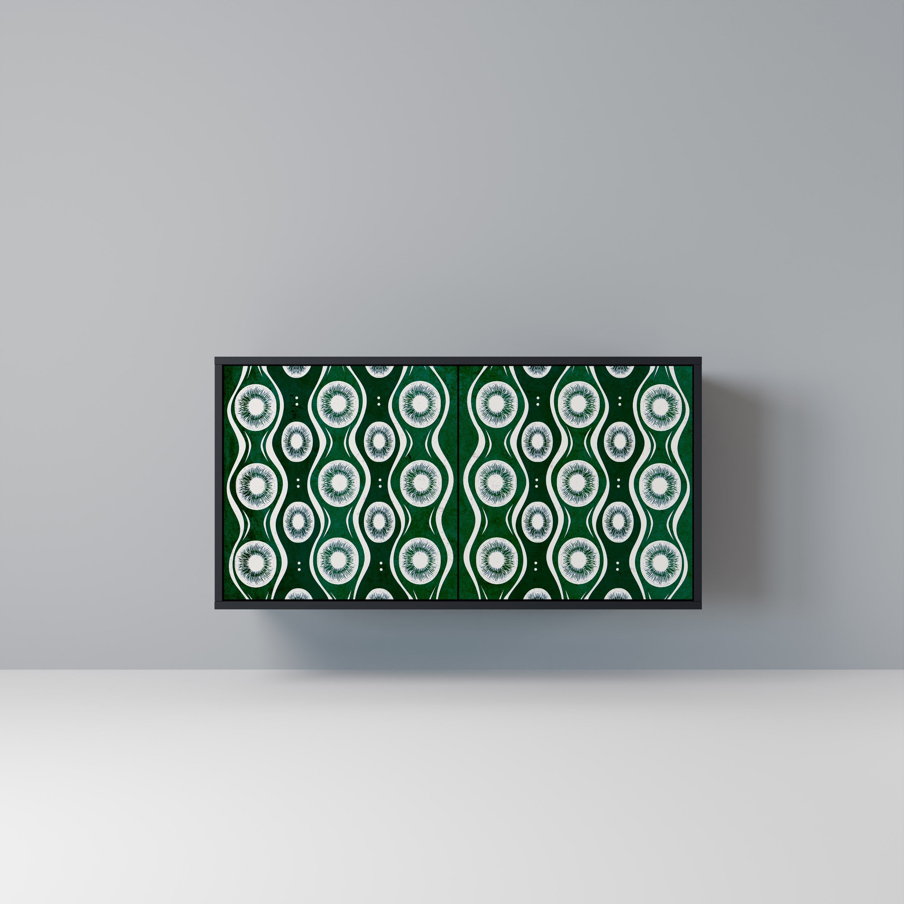 GREEN EYES 2-Door Sideboard in Black Finish