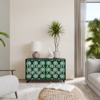 GREEN EYES Sideboard mit 2 Türen in Schwarz