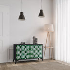 GREEN EYES Sideboard mit 2 Türen in Schwarz