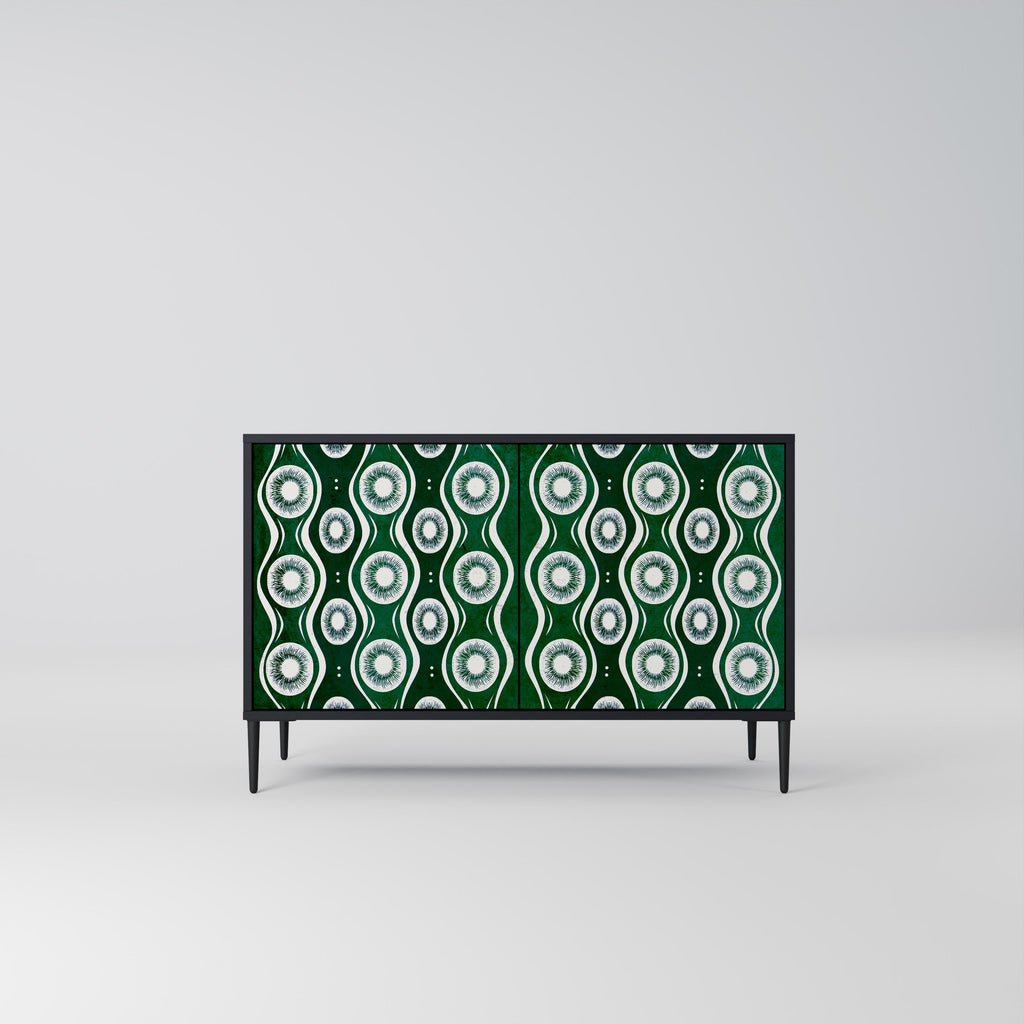 GREEN EYES Sideboard mit 2 Türen in Schwarz