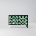 GREEN EYES Sideboard mit 2 Türen in Schwarz