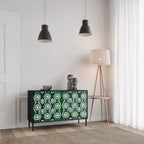 GREEN EYES Sideboard mit 2 Türen in Schwarz