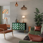 GREEN EYES Sideboard mit 2 Türen in Schwarz