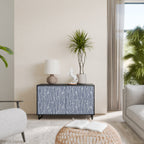 GRAPHITE RAIN 2-Door Sideboard in Black Finish