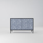 GRAPHITE RAIN 2-Door Sideboard in Black Finish