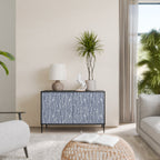 GRAPHITE RAIN 2-Door Sideboard in Black Finish