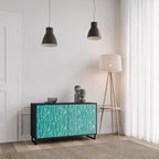 TURQUOISE RAIN Sideboard mit 2 Türen in Schwarz