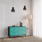 TURQUOISE RAIN Sideboard mit 2 Türen in Schwarz