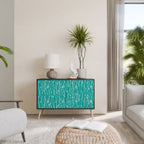 TURQUOISE RAIN Sideboard mit 2 Türen in Schwarz