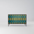 POLYGONS 2-Door Sideboard in Black Finish