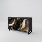 GOLD DUST Sideboard mit 2 Türen in Schwarz