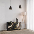 GOLD DUST Sideboard mit 2 Türen in Schwarz