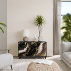 GOLD DUST Sideboard mit 2 Türen in Schwarz