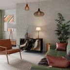 GOLD DUST Sideboard mit 2 Türen in Schwarz