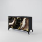 GOLD DUST Sideboard mit 2 Türen in Schwarz