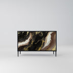 GOLD DUST Sideboard mit 2 Türen in Schwarz