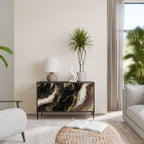 GOLD DUST Sideboard mit 2 Türen in Schwarz