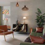 GOLD DUST Sideboard mit 2 Türen in Schwarz