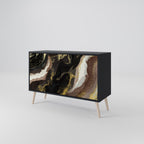 GOLD DUST Sideboard mit 2 Türen in Schwarz