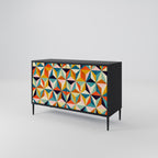 TESSELATE TREASURES Sideboard mit 2 Türen in Schwarz