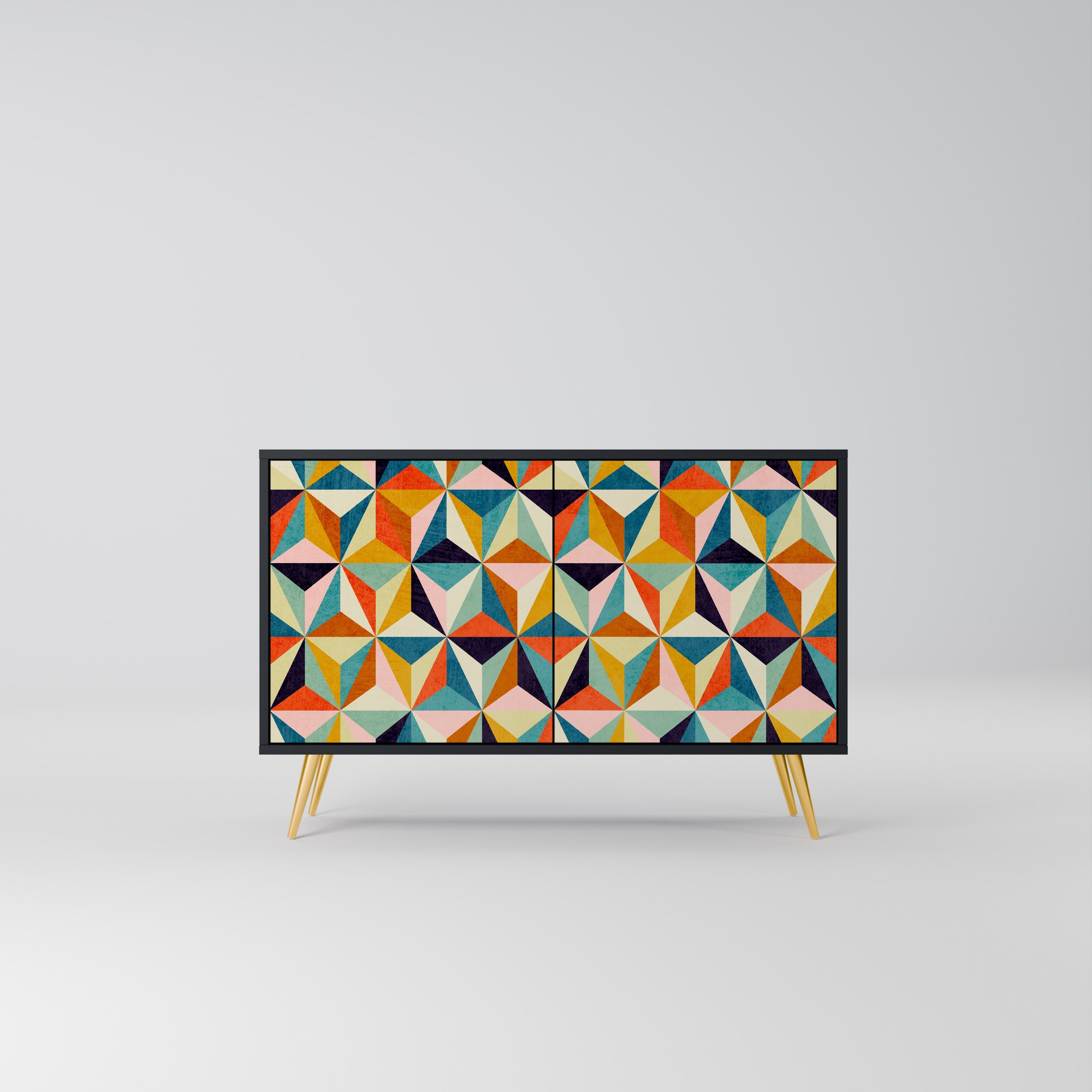 TESSELATE TREASURES 2-Door Sideboard in Black Finish