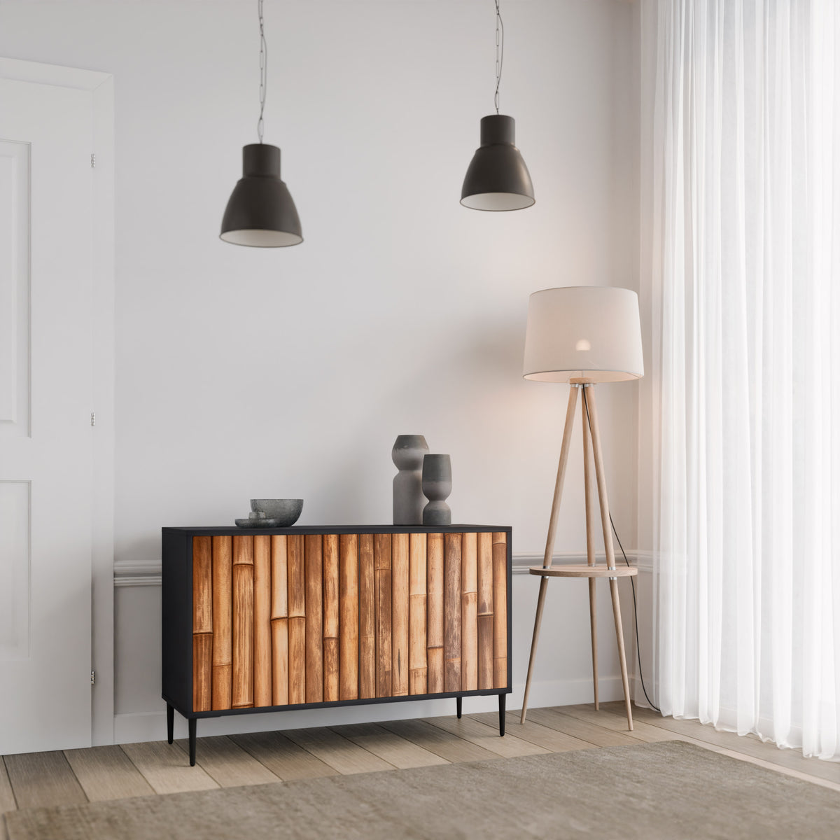 NATURAL WOOD 2-türiges Sideboard