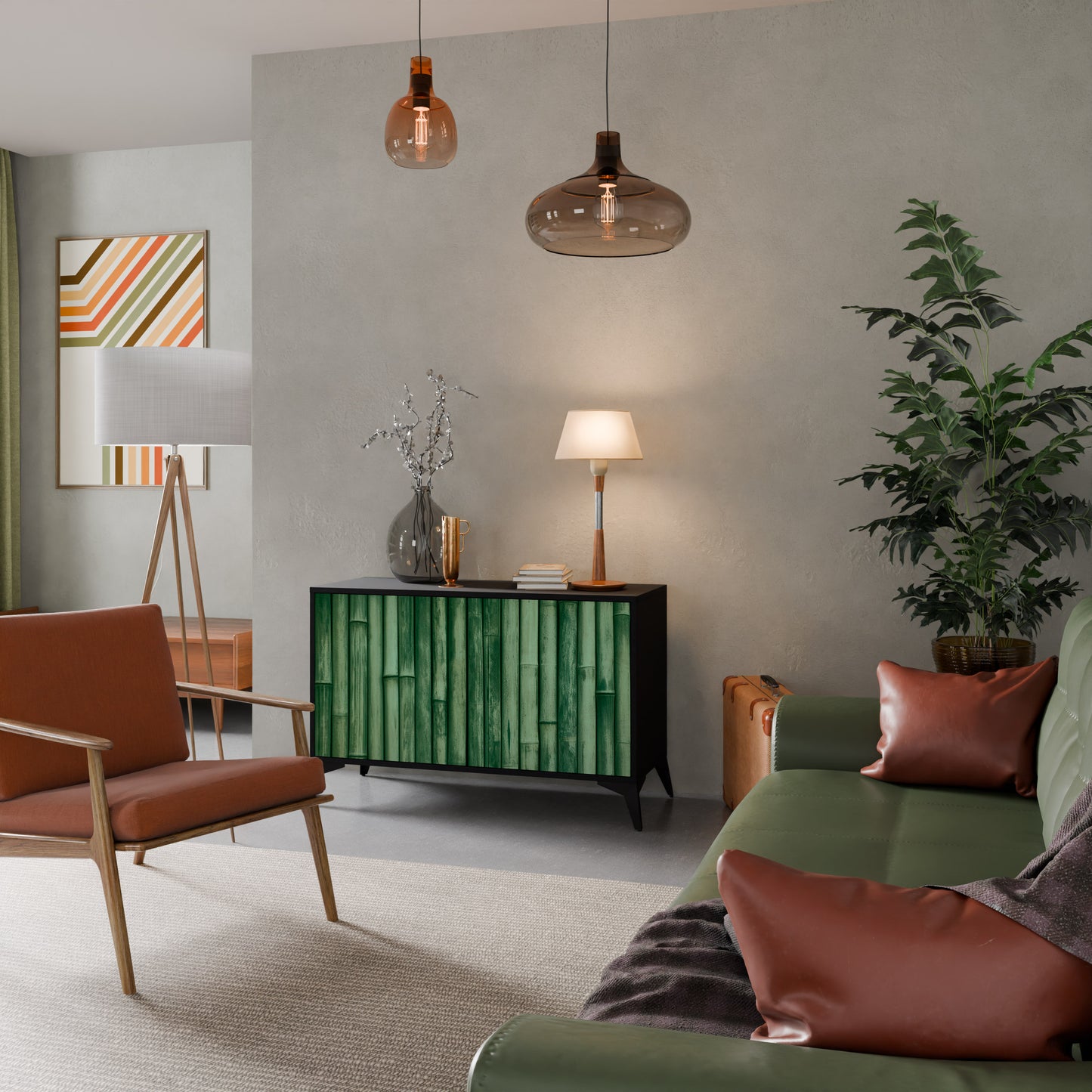 NATURAL GREEN 2-türiges Sideboard