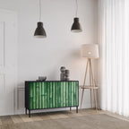 NATURAL GREEN Sideboard mit 2 Türen in Schwarz