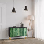 NATURAL GREEN Sideboard mit 2 Türen in Schwarz
